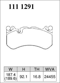 DIXCEL Front Brake Pads – Mercedes-AMG C63 (W204) / C63 S (W205) / E63 S (W213)