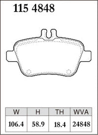 Dixcel Rear Brake Pads – Mercedes-Benz A250 Sport / A250 4MATIC (W176)