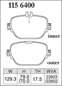 Dixcel Rear Brake Pads – Mercedes-AMG E-Class / CLS / GLC / EQC (W213, C257, X253, N293)