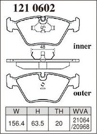 DIXCEL Front Brake Pads – BMW M3 (E36 / E46) / M5 (E34) / Z3 M / Z4 M