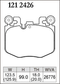 DIXCEL Front Brake Pads – Toyota GR Supra (A90)