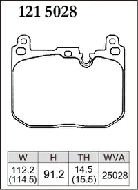 DIXCEL Front Brake Pads - BMW M135i (F40) / M235i (F44) / X2 M35i (F39) / MINI JCW Pad Shape