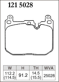 DIXCEL Front Brake Pads - BMW M135i (F40) / M235i (F44) / X2 M35i (F39) / MINI JCW Pad Shape