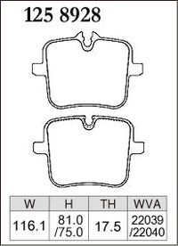 DIXCEL Rear Brake Pads – BMW M5 (F90) / M8 (F91/F92/F93) / X5 M & X6 M (F95/F96)