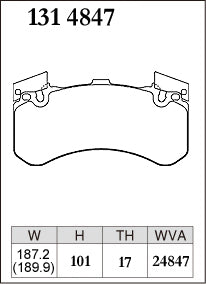 DIXCEL Front Brake Pads – Audi S6 (C7/C7.5) / S7 (C7/C7.5) / S8 (D4)