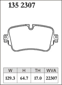 DIXCEL Rear Brake Pads – Audi A6/S6 (C8) A7/S7 (C8) A8/S8 (D5) Q7/SQ7 (4M) Q8/SQ8/RSQ8 (4MN) / VW Touareg (CR)
