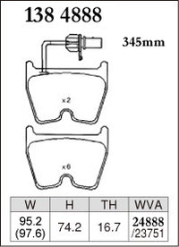 DIXCEL Front Brake Pads - Audi R8 (42) / RS4 (B7/B8) / RS5 (8T/8F) / RS6 (C5) / Lamborghini Gallardo / Huracan (724)