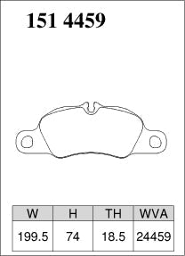 DIXCEL Front Brake Pads – Porsche 911 Carrera/Carrera 4 (997/991) 718 Boxster/Cayman S/GTS (982) Boxster/Cayman S/GTS/Spyder (981)