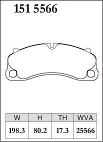 DIXCEL Front Brake Pads – Porsche 911 GT3 / RS (991/992) / 718 GT4 RS / Cayman / Boxster GTS (982)