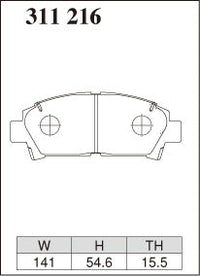 DIXCEL Front Brake Pads – Toyota Caldina (ST215W) / MR2 (SW20)