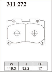 Dixcel Front Brake Pads - Toyota Supra (JZA80) 17" Wheel / Celica GT-Four (ST205) Pad Shape