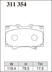 DIXCEL Front Brake Pads – Toyota Land Cruiser 70 / 100 Series (HZJ71, HDJ101, UZJ100)