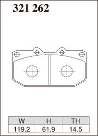 DIXCEL Front Brake Pads – Subaru WRX (GDA/GDB) / Nissan 200sx (S14/S15) / Nissan Skyline (R32/R33/R34)