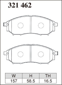 DIXCEL Front Brake Pads - Nissan Stagea RS Four S (C34) Pad Shape