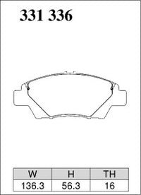 DIXCEL Front Brake Pads – Honda Jazz (GE/GK) CR-Z (ZF)