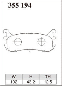 DIXCEL Rear Brake Pads – Mazda MX-5 (NA8C / NB8C)