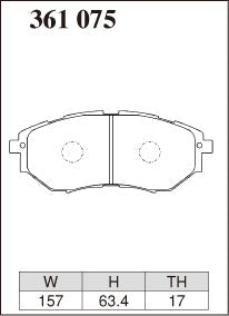 DIXCEL Front Brake Pads – Subaru WRX (VA) / Liberty GT (BL/BP/BM/BR)