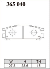 DIXCEL Rear Brake Pads – Subaru WRX (GC8) / WRX STI (V1 – V6)