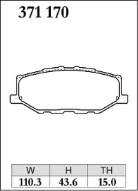 DIXCEL Front Brake Pads - Suzuki Jimny (JB64W) / Jimny Sierra (JB74W) Pad Shape