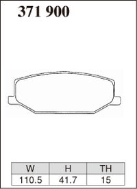 DIXCEL Front Brake Pads - Suzuki Jimny (JA11/JA12/JA22/JB23) / Jimny Sierra (JB33/JB43) / Mazda AZ-Offroad (JM23W) Pad Shape