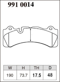 DIXCEL Front Brake Pads - Brembo GranTurismo Kit (Caliper Family M) - 355-380mm Pad Shape