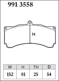 DIXCEL Brake Pads – Alcon CAR89 / CR6420, AP Racing CP9668 (25mm / D54)