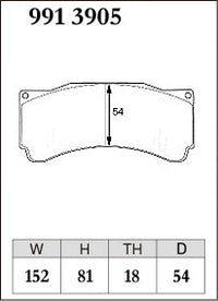 DIXCEL Brake Pads – Brembo Pista / Alcon CAR89 / Alcon TA6+ / AP CP9660 (18mm)